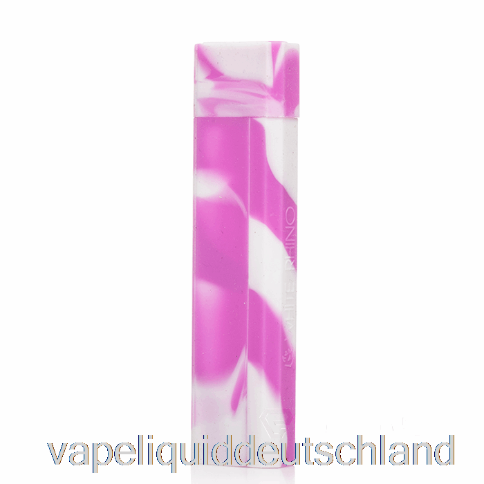 White Rhino Silikon-Dab-Out [Quarz], Violett-weiß (UV-Glühen), Vape-Flüssigkeit